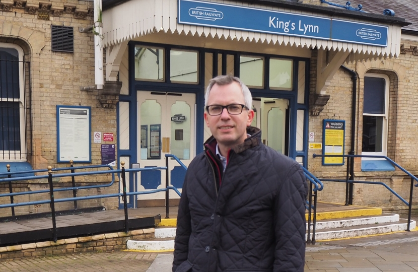 James Wild at King's Lynn station