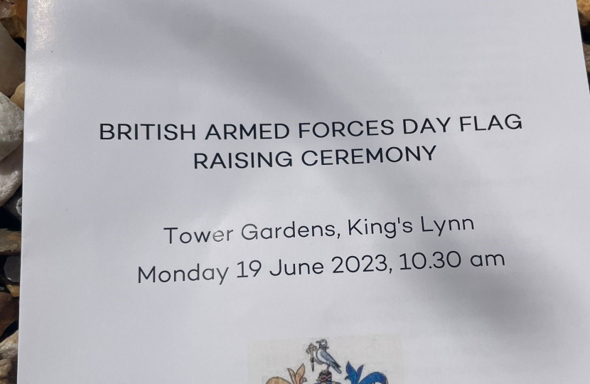 Programme for armed forces week