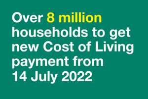8 million households to benefit from cost of living payments